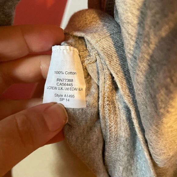 J CREW | long sleeve gray top XS - Picture 6 of 6